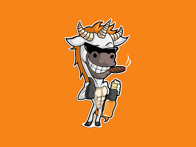 Unicorn animal branding cartoon character emoji emoticon horse logo mascot sticker unicorn