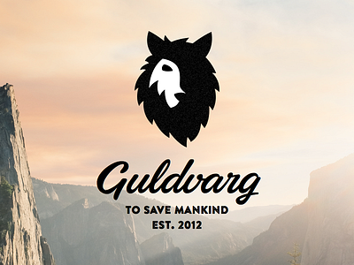 Guldvarg family emblem logo wolf