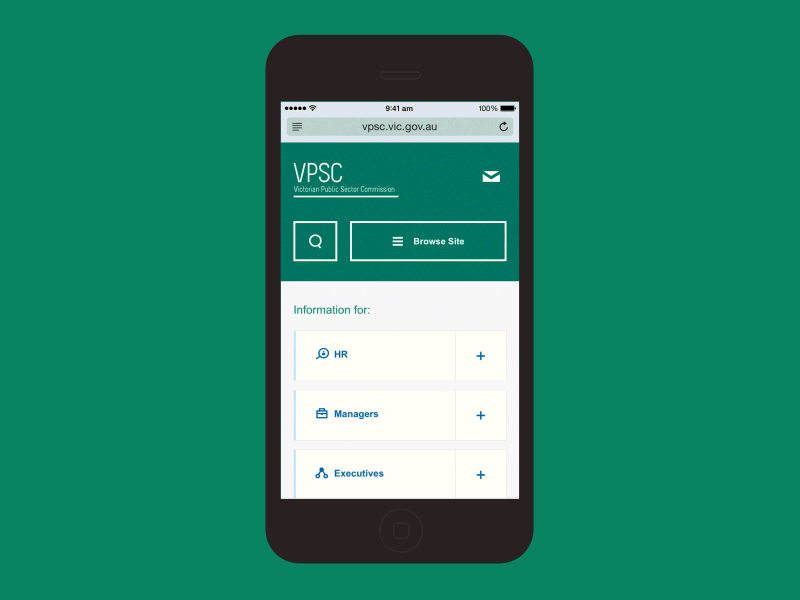 Making digital government experiences awesome. government menu mobile responsive ui ux