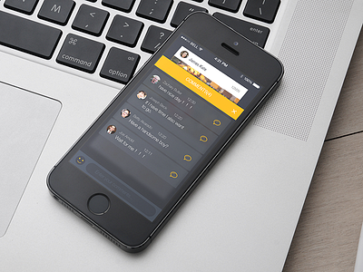 UI Design of Comment Page app ios ui ux