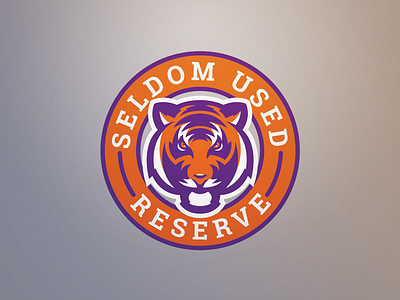 Seldom Used Reserve Logo branding clemson identity sports branding sports identity sports logo tiger