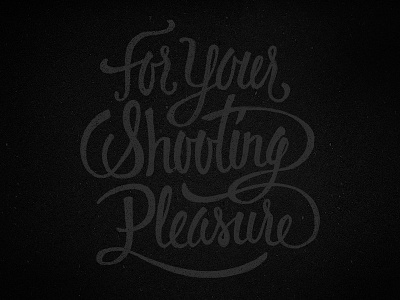 Script Lockup calligraphy dark flow lettering loose rough smoky stacked swash