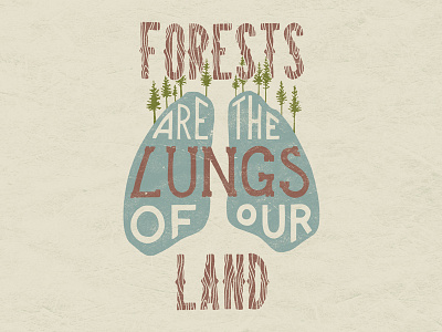 Breathe in Nature design earth day forest hand lettering lettering nature typography