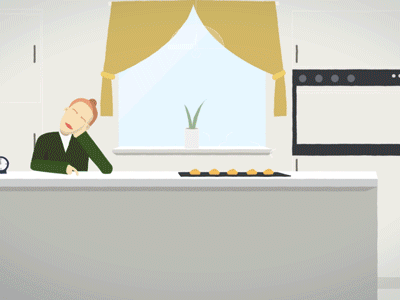 EU Office animation cake characters house illustration kitchen logo scene transformation