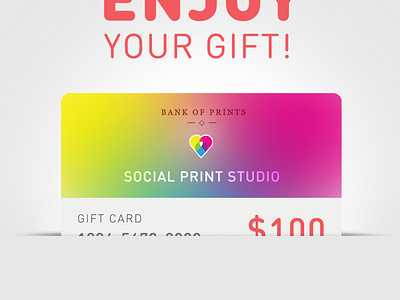 Gift Card email detail card email gift heart logo yay