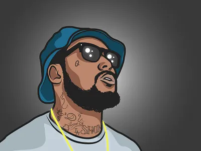 Schoolboy Q illustration portrait schoolboy q