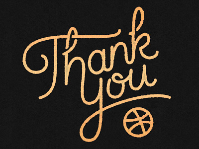 Thank You! black custom custom type gold hand lettering invites lettering logo thank you thanks type