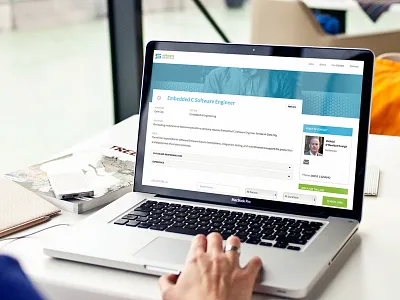 Jobs Board blue design hero image hiring jobs recruitment