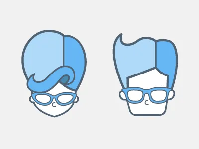 Gender icons iconography illustration