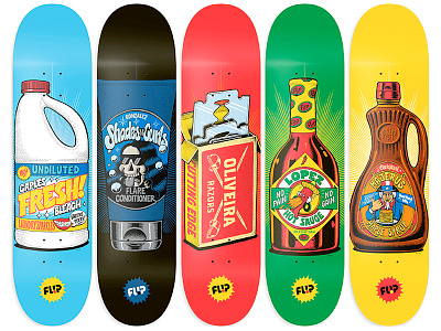 Flip - 5 deck series graphics skateboard skateboardgraphics skategraphics