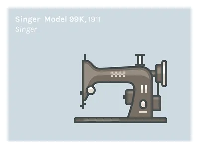 Singer Model 99k, 1911 1911 icon illustration model 99k singer