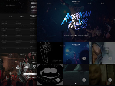 American Fangs animation band black music rock sound cloud svg video