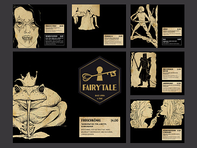 Fairytale Barmenu Artwork artwork bar barmenu berlin cocktail fairy tale fairytale illustration