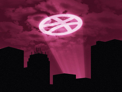 gothhham callout city clouds dribbble gothhham light night search signal skyline