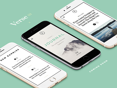 Verse Mobile blog design mobile resource tips typography verse