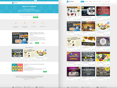 Inkydeals Live Redesign boostrap deals redesign resource responsive site store theme web