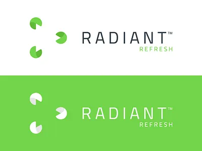 Radiant Refresh logo organic tech vector