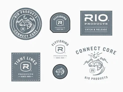 Rio Products Patch Designs angling apparel badge fishing fly fishing fly line gear merchandise outdoor patch rio products trout