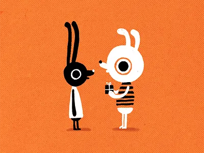 A Gift. A Chocolate Orange. From Terry animals artwork chocolate design drawing gift illustration orange photoshop