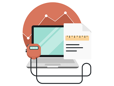 Benchmark Content Performance computer content data illustration stopwatch