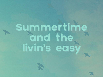 Summertime Poster color poster