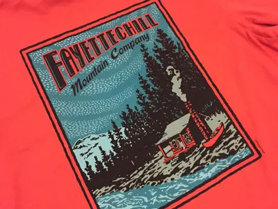 Fayettechill Cabin cabin drawing illustration outdoors retro