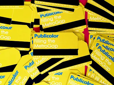 Publicolor - MetroGap Handout Cards card indiegogo metrocard nyc print publicolor