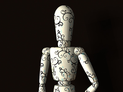 Dummy Portriat No 1 3d illustrator photoshop