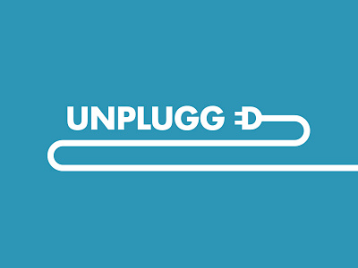 Unplugged cord negative space plug vector