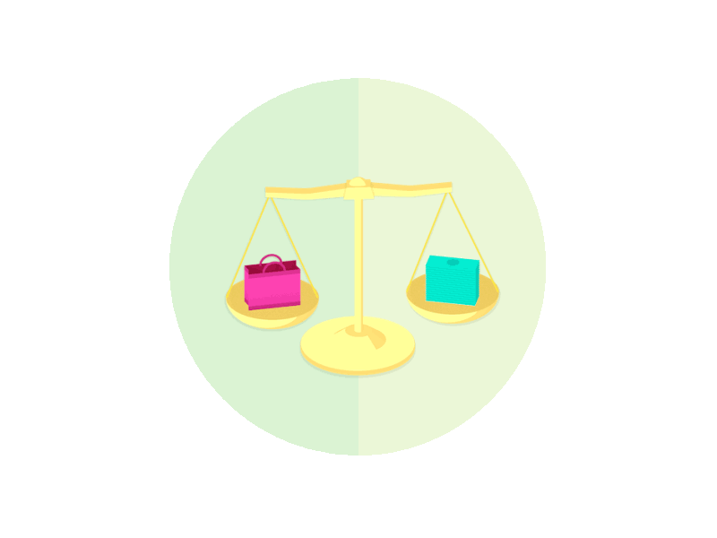 Think Before You Shop budget c4d cinema 4d flat design icon money shopping sketch and toon transamerica