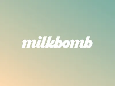 milkbomb bomb identity lettering logo logotype milk type typography viet