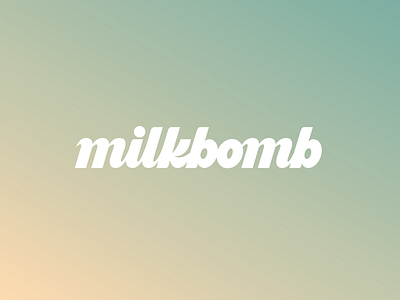 milkbomb bomb identity lettering logo logotype milk type typography viet