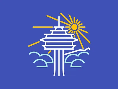 The Needle cotton bureau pacific northwest seattle simple space needle washington