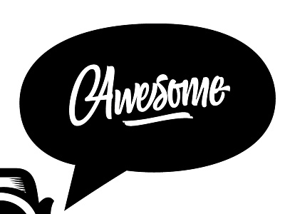 Awesome - Cutting Room Floor awesome lettering unused