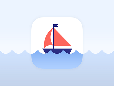 Sail boat sailing