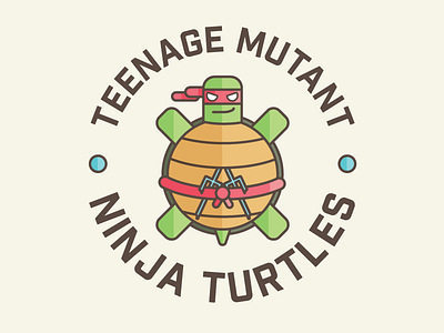 Raphael ai badge illustrator mutant ninja raphael teenage turtle turtle power