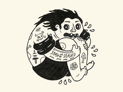 Doodle or Die - Day 20 - Summer cannonball doodle doodleordie doodleordiejune drawing louisville micron robby davis splash summer tattoos