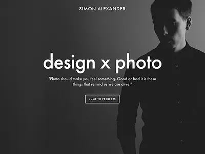 Cover Image black and white clean cover fashion minimal personal photography portfolio simple typography web design website