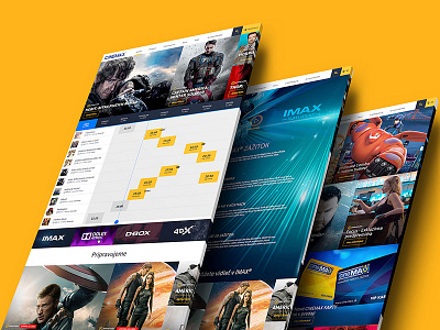 CINEMAX / cinema website cinema design event film gallery movie programm responsive theater ticket web