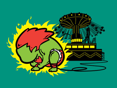 Part Time Job 034 - Electric Supply blanka gaming haircut jobs parody part time job pop culture street fighter video game