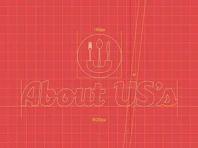 About Us's about uss brand brazil design food graphic grid logo manaus red typography
