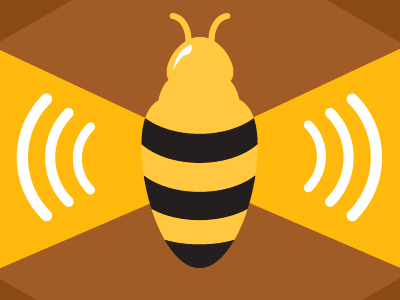 Digital bee (WIP) beacon bee radio waves