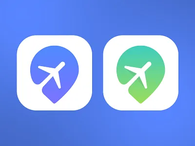 Travel App Icon ai app design gradient icon psd ui ux