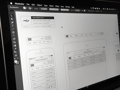 AIUX Responsive Navigation aiux illustrator menu navigation responsive ui ux web wireframe