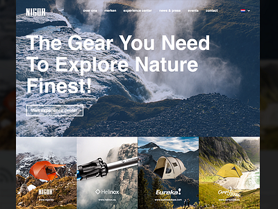 Nigor Website Europe camping design europe nature outdoor website