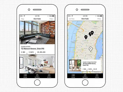 Compass App app compass iphone typography