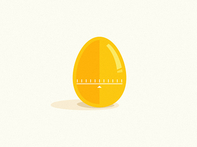 Golden Egg Timer egg fun icon illustration