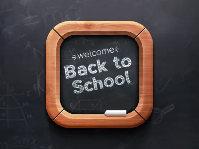 The blackboard blackboard dribbble icon ios psd ui