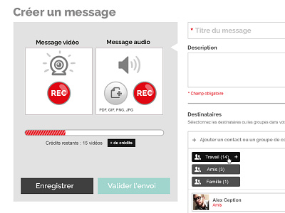 Upload widget ergonomy sound ux video web webdesign widget