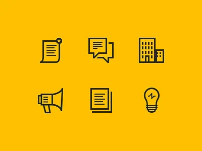 1NG Icons address advertise building icon icons idea message minimal pixel perfect resume talk